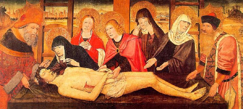Jaume Huguet The Lamentation of Christ, canvas Germany oil painting art